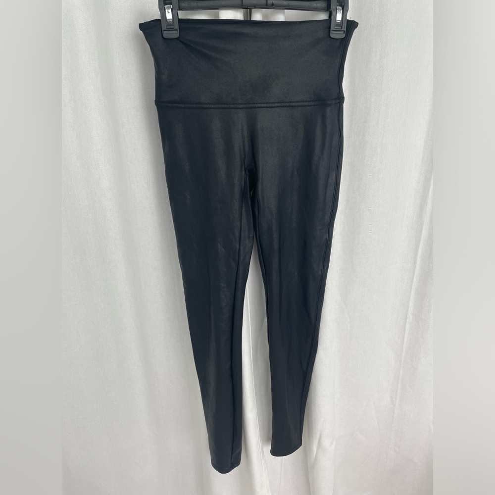 Spanx faux leather leggings L